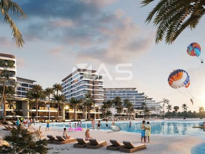 2 Cпальни Апартамент Продажа в Аль Сеанниа, Умм-эль-Кайвайн - Lagoon beach side view. jpg