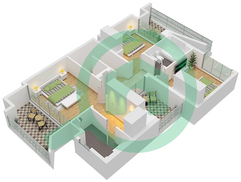 May - 4 Bedroom Townhouse Type/unit ARAI1/UNIT 4,6,8PLEX-TH01 Floor plan Type ARAI 1 Unit 4,6,8PLEX-TH01 Floor First interactive3D