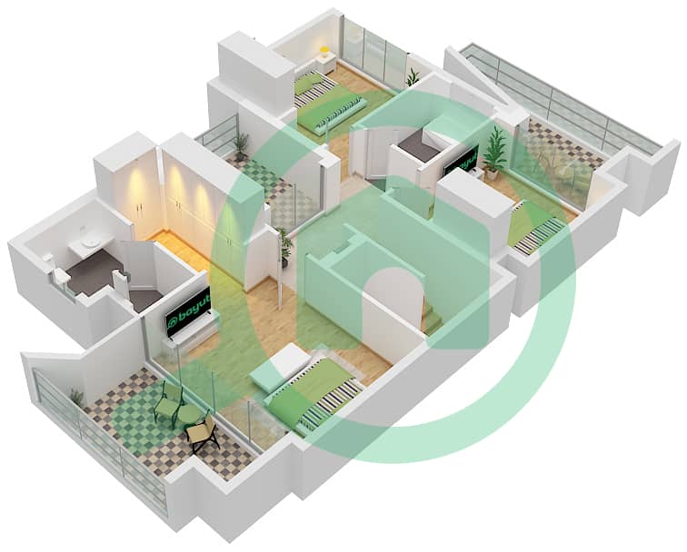 May - 4 Bedroom Townhouse Type/unit ARAI 1M / UNIT 4PLEX-TH04 Floor plan Type ARAI 1M Unit 4PLEX-TH04,6PLEX-TH06,8PLEX-TH08 Floor First interactive3D