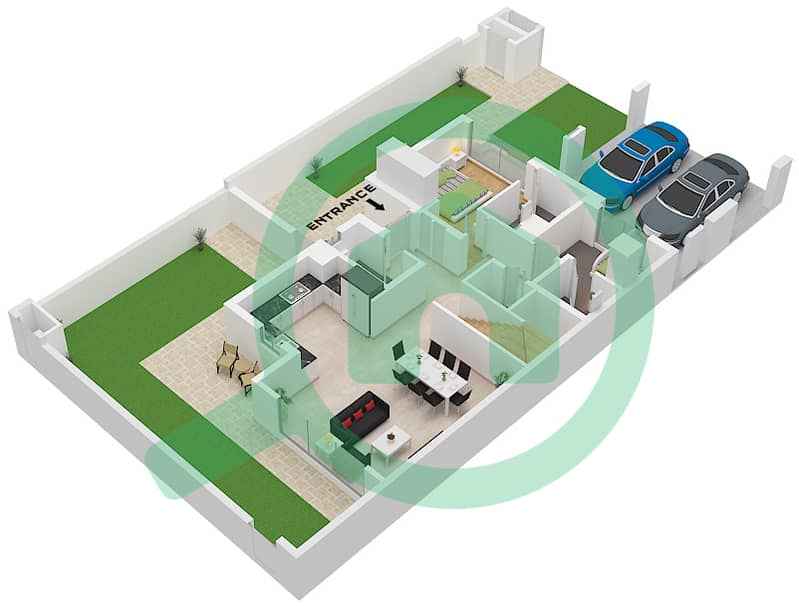 May - 4 Bedroom Townhouse Type/unit IRIS 1M/ UNIT 4PLEX-TH04 Floor plan Type IRIS 1M Unit 4PLEX-TH04,6PLEX-TH06,8PLEX-TH08 Floor Ground interactive3D