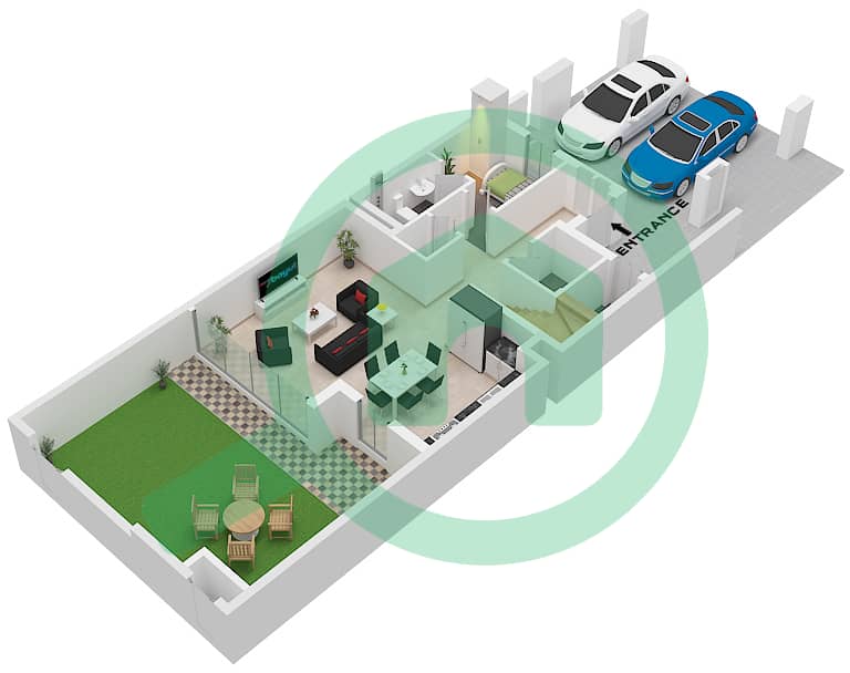 May - 3 Bedroom Townhouse Type/unit IRIS 2/ UNIT 6,8PLEX-TH03 Floor plan Type IRIS 2 Unit 6,8PLEX-TH03,8PLEX-TH05 Floor Ground interactive3D