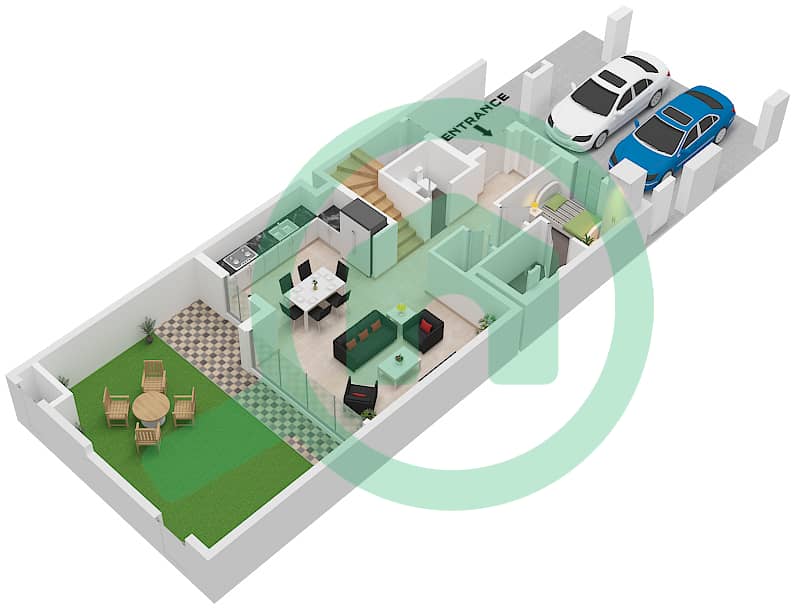 May - 3 Bedroom Townhouse Type/unit IRIS 2M/UNIT 6,8PLEX-TH04 Floor plan Type IRIS 2M Unit 6,8PLEX-TH04,8PLEX-TH06 Floor Ground interactive3D