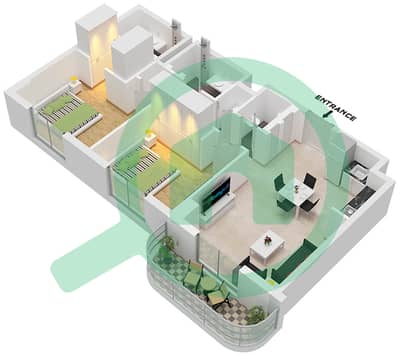Savannah - 2 Bedroom Apartment Type B Floor plan