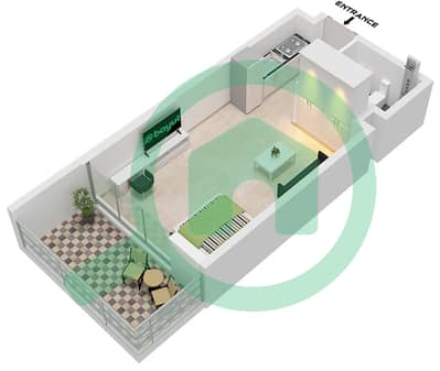 Oceanz 2 - Studio Apartment Type/unit A  / UNIT 1,2,5,11,18-21 Floor plan
