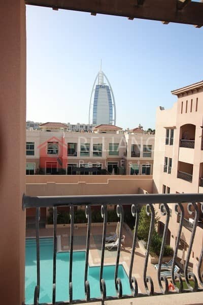 Amazing Central Location with Burj Al Arab & Pool View