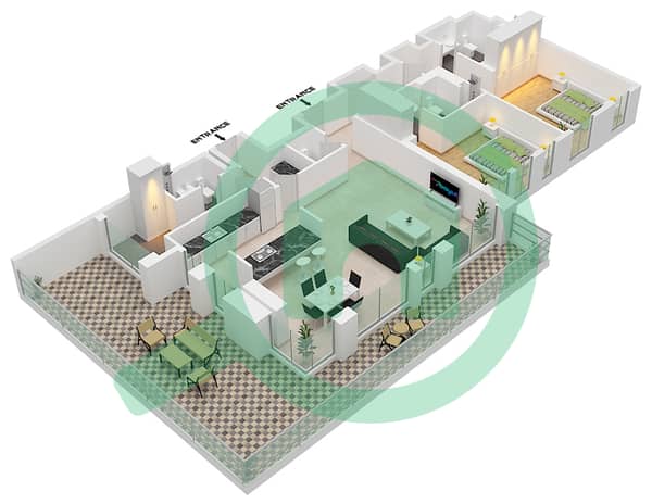 Type 2-1 Unit 6 Floor 1