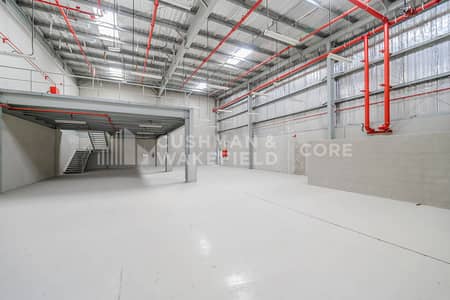 Warehouse for Rent in Airport Street, Abu Dhabi - Freezone | Prime Location | Mezzanine
