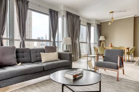 2 Bedroom Flat for Rent in Downtown Dubai, Dubai - Burj Khalifa View | Furnished | Flexible Terms
