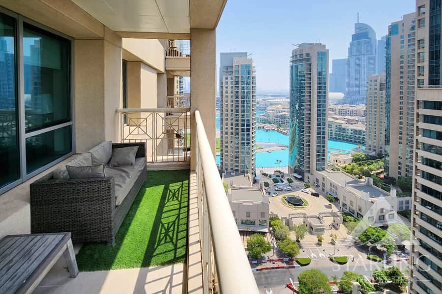 Furnished | View of Fountain | High Floor