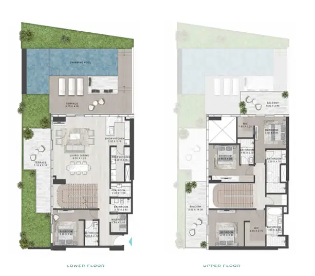 4 BR floor plan