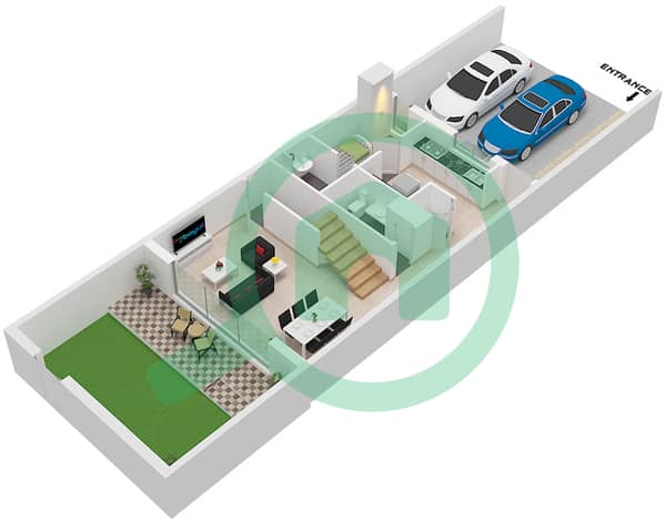 Type 3BTD2 Unit 1, Ground Floor Block Arim 3
