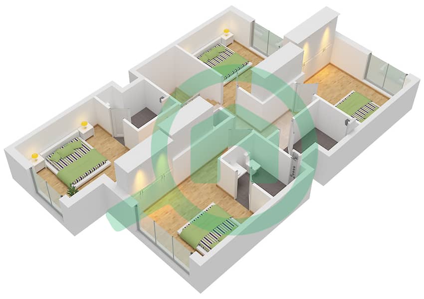 Arim - 4 Bedroom Townhouse Type/unit 4BTC1 / UNIT 1 Floor plan Type 4BTC1 Unit 1, First Floor Block Arim 2 interactive3D