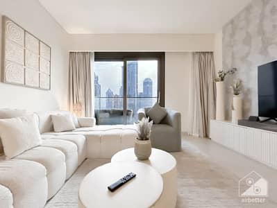 شقة 2 غرفة نوم للايجار في وسط مدينة دبي، دبي - BCrown - 2701 -Living-1. jpg