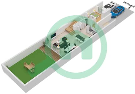 银色温泉别墅区 - 4 卧室别墅类型TH16-M戶型图