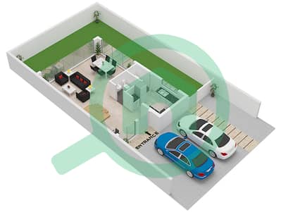 المخططات الطابقية لتصميم النموذج TH12-4E فیلا 4 غرف نوم - كاميليا