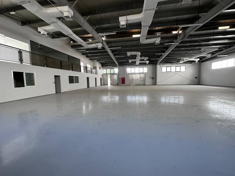 Fitted A/C Warehouse with Offices & Open Workshop for Rent in Mussafah Industrial Area - Abu Dhabi Fitted A/C Warehouse with Offices & Open Workshop for Rent in Mussafah Industrial Area - Abu Dhabi