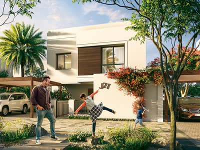 2 Bedroom Townhouse for Sale in Yas Island, Abu Dhabi - ALDAR Luma Exterior Street_1 HR. jpg