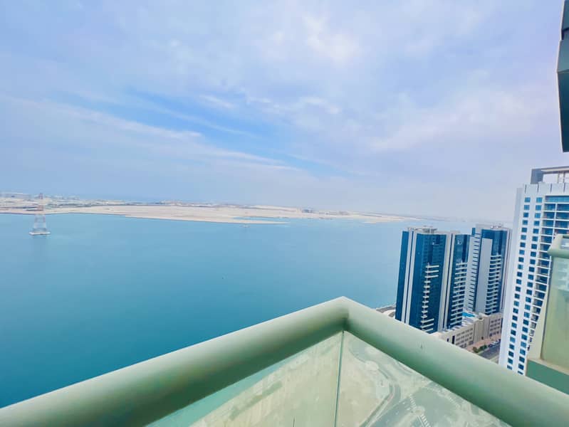 SEA VIEW BALCONY 3 BEDROOM APARTMENT || IN CONVENIENT LOCATION OF ABU DHABI . . !!!