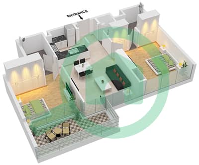 Elegance Tower - 2 Bed Apartments Type A6 Floor plan