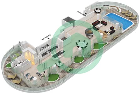 指环宫 - 4 卧室公寓类型A-SKY MANSIONS戶型图