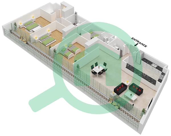 Type B1 Floor 1,3-5,7