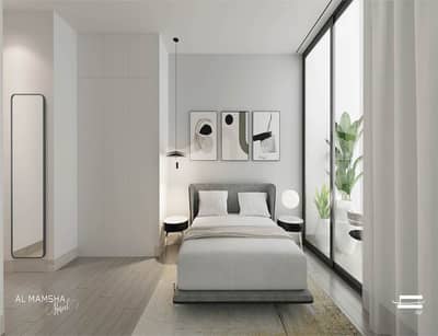 姆瓦伊莱社区， 夏尔迦 3 卧室单位待售 - Master Bedroom  Render - Al Mamsha Raseel. jpg