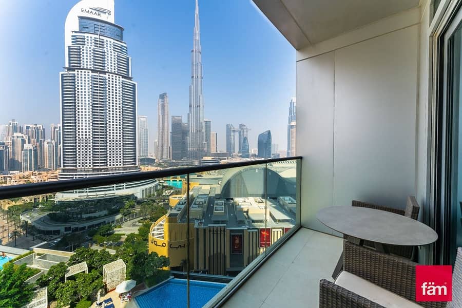 Direct Burj and Fountain Views