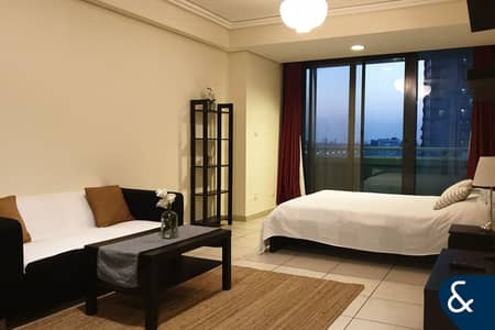 Studio for Rent in Jumeirah Lake Towers (JLT), Dubai - Furnished | Built-In Storage | Lake View