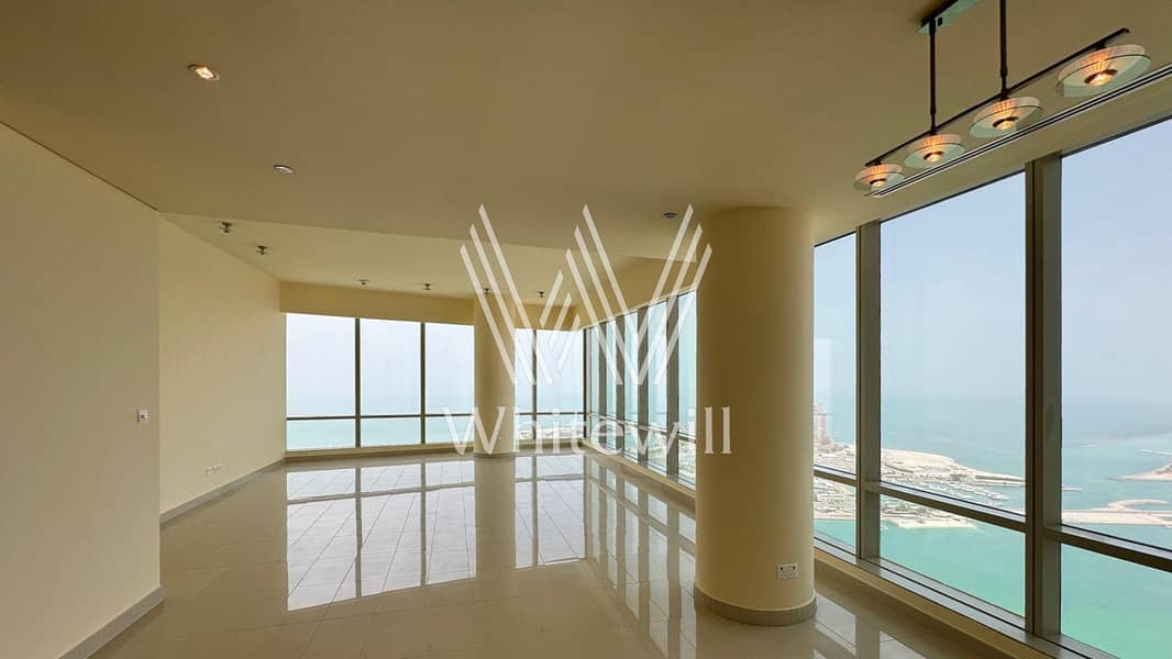 4 Cheques| Full Sea View| High Floor| Ample Layout