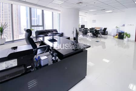 Office for Rent in Jumeirah Lake Towers (JLT), Dubai - Corner Unit | Fully Furnished | Grade A