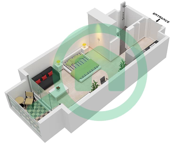 Beverly Boulevard - Studio Apartment Unit 22 FLOOR TYPICAL Floor plan Unit 22 Floor Typical interactive3D