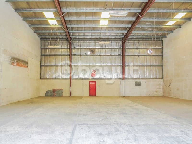 3,850 sq. ft Warehouses @Dhs. 139K Rent P. A.