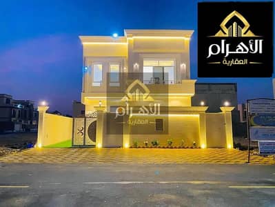 One of the most luxurious villas in Ajman, with a palace design, super deluxe finishes, and personal construction, with free ownership for life for al