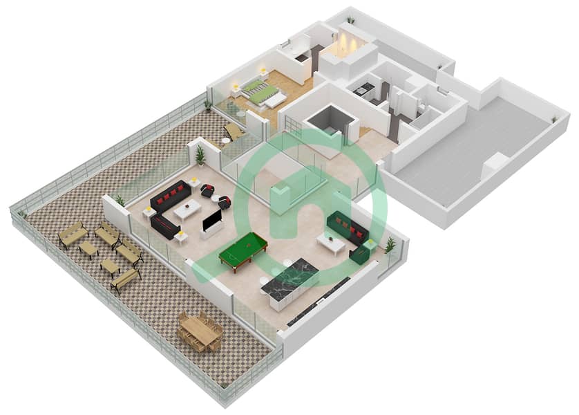 The Waterside - 6 Bedroom Villa Type STYLE 1-2 Floor plan Type Style 1-2 Floor Second Floor interactive3D