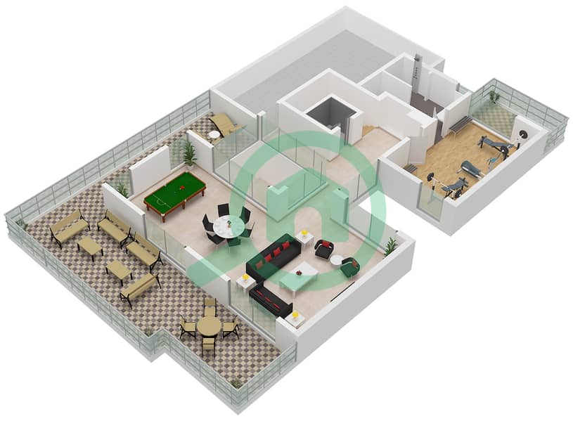 The Waterside - 5 Bedroom Villa Type STYLE 2 Floor plan Type Style 2 Floor Second Floor interactive3D