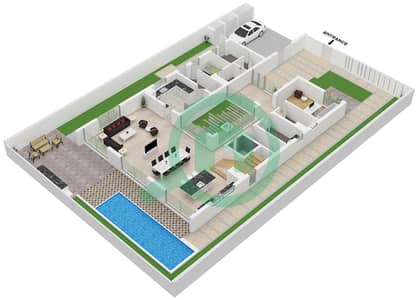 The Waterside - 4 Bedroom Villa Type STYLE 1 Floor plan