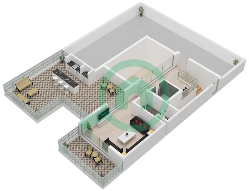 The Waterside - 4 Bedroom Villa Type STYLE 2 Floor plan Type Style 2 Floor Second Floor interactive3D