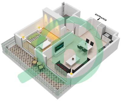 Erin - 1 Bedroom Apartment Type/unit A.3,A.4,A.5 / UNIT 5,6,7M Floor plan