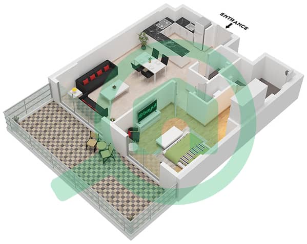 Type B.3 Unit 13 Floor 1