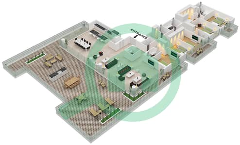 艾琳综合大楼 - 5 卧室顶楼公寓类型／单位A.1 / UNIT 13 FLOOR 11戶型图