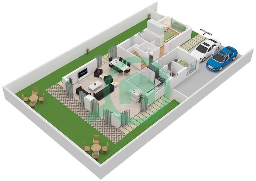 Gems Estates 1 - 5 Bedroom Villa Type V28 Floor plan Type V28 Floor Ground Floor interactive3D