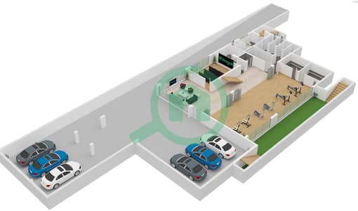 المخططات الطابقية لتصميم النموذج V75 فیلا 7 غرف نوم - جيمز استايتس 2