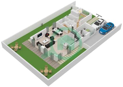 المخططات الطابقية لتصميم النموذج V28 فیلا 5 غرف نوم - جيمز استايتس 2