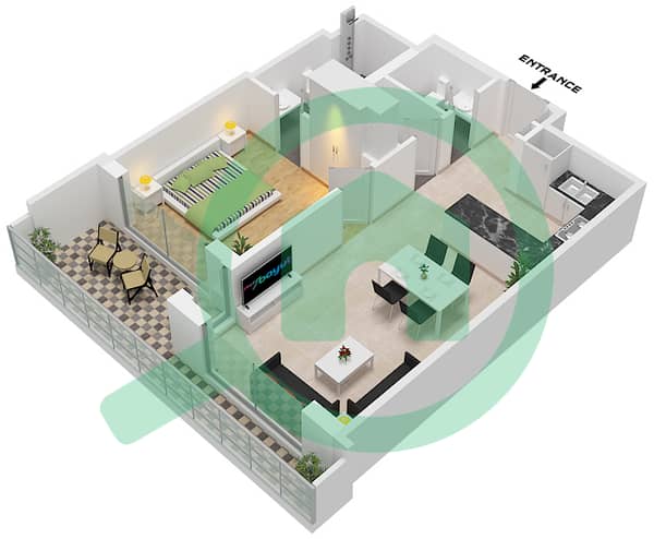 Type C variant 1 Unit 3,5 Floor 13,19,31,37,43