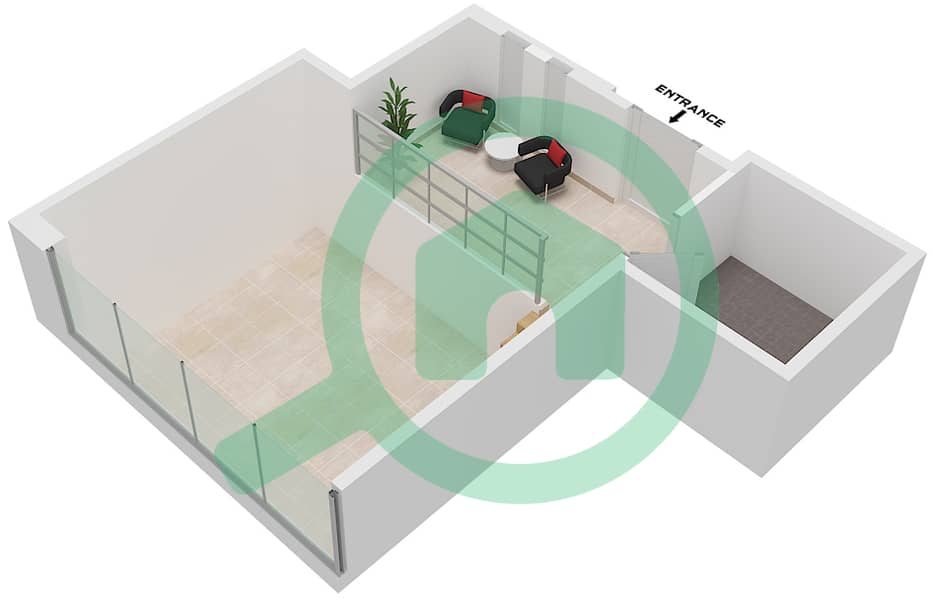 索巴一号大厦 A 座 - 2 卧室公寓类型／单位A/UNIT 14 FLOOR 10,19,22戶型图 Type A Unit 14 Upper Floor 10,19,22,31,34,43,46 interactive3D