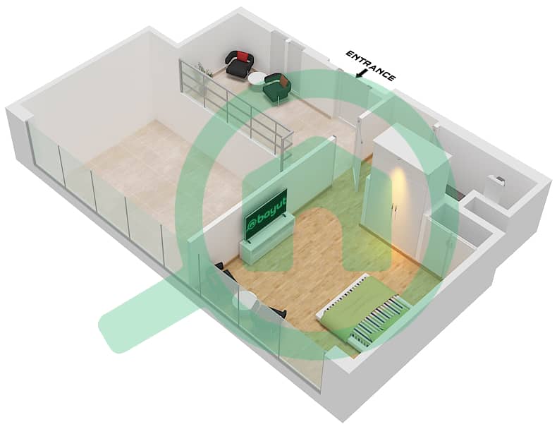 索巴一号大厦 A 座 - 4 卧室公寓类型／单位A VARIANT 1 / UNIT 16戶型图 Type A variant 1 Unit 16 Upper Floor 10,19,22,31,34,43,46 interactive3D
