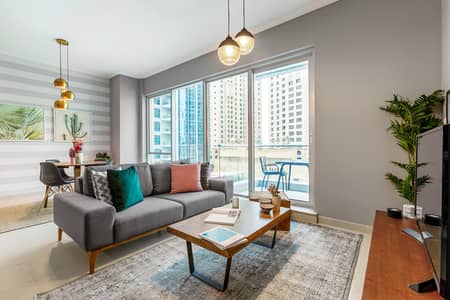 1 Bedroom Flat for Rent in Dubai Marina, Dubai - City View | Furnished | Flexible Terms