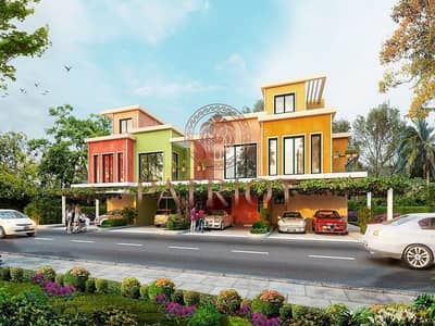 تاون هاوس 5 غرف نوم للبيع في داماك لاجونز، دبي - Lagoon Townhouse (5CE-3CM) Portofino - FRONT. jpg