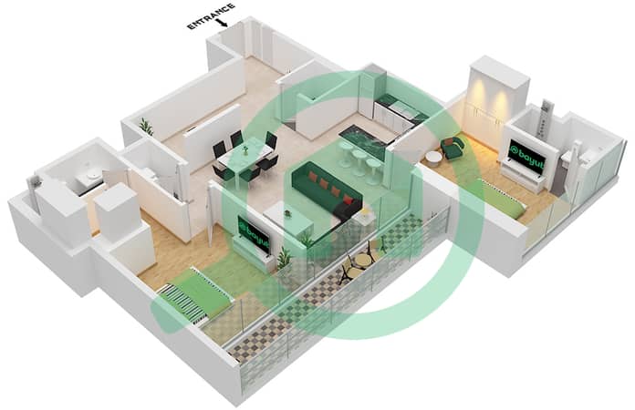 Type A Varient 1 Unit 04 Floor 10-33,37-47,53-63