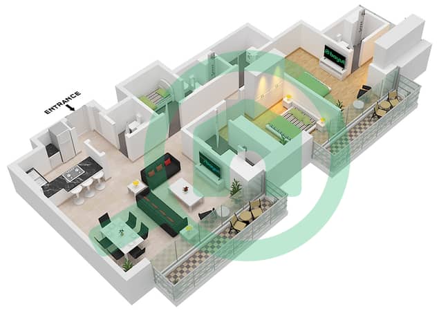 Type C Unit 02 Floor 10-33,37-47,53-63 Type C Unit 02 Floor 10-33,37-47,53-63